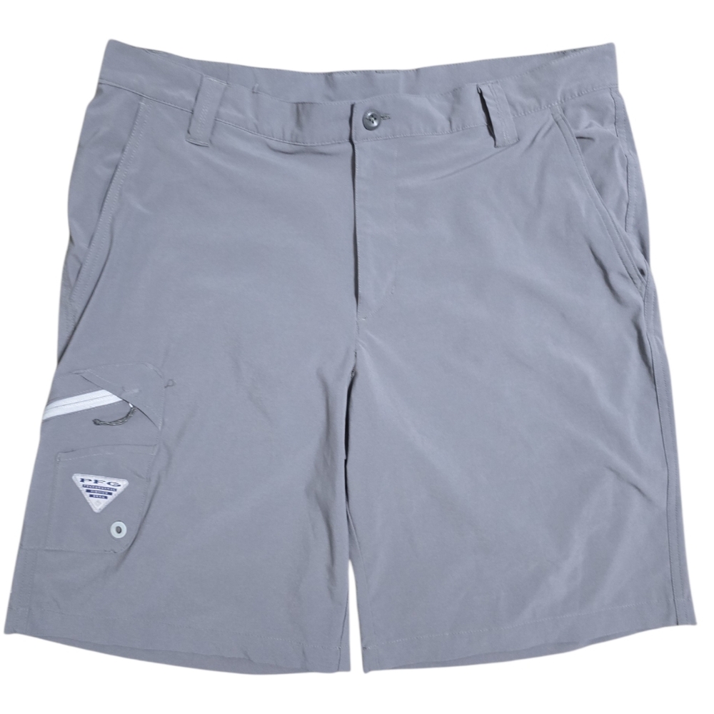 Columbia Terminal Tackle Shorts Size 36 Gray Omni-Shield Fishing Gorpcore